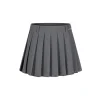 Herlian Rivet Pleated Skirt Grey