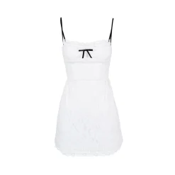 Kroche Bow Lace Patchwork Sling Dress