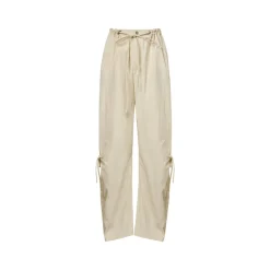 Kroche Bow Ties Thin Cargo Pants Khaki