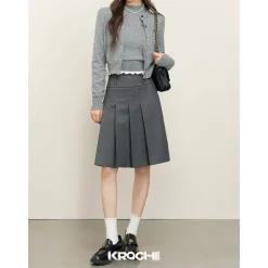 Kroche Classic Mid-Length Pleated Skirt