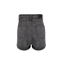 Kroche Denim Logo Embroidery Skirt Grey