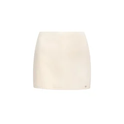 Kroche High Waist Woolen Tweed A-Line Skirt