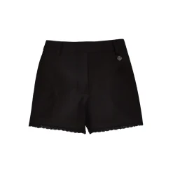 Kroche Lace Edge Suit Short Black