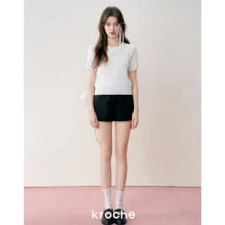 Kroche Lace Edge Suit Short Black