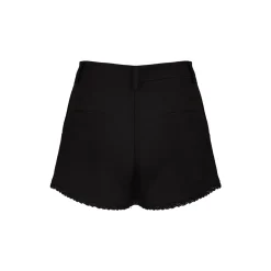 Kroche Lace Edge Suit Short Black