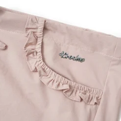 Kroche Lace Patchwork Bow Lace Up Cargo Pants Pink