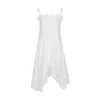 Kroche Lace Patchwork Irregular Cutting Sling Dress