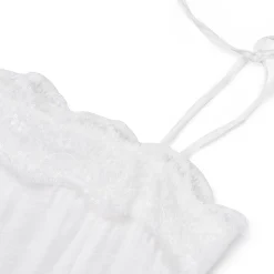 Kroche Lace Patchwork Irregular Cutting Sling Dress