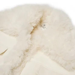 Kroche Leather-Fur Integrated Thicken Patchwork Jacket