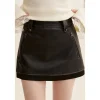 Kroche Millard Eco-Friendly Rose Button Skirt Black