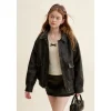 Kroche Millard Eco-Friendly Rose Button Jacket Black