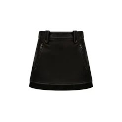 Kroche Millard Eco-Friendly Rose Button Skirt Black