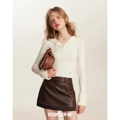 Kroche Millard Eco-Friendly Rose Button Skirt