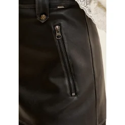 Kroche Millard Eco-Friendly Rose Button Skirt Black