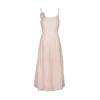 Kroche Rose Lace Up Waisting Halter Dress