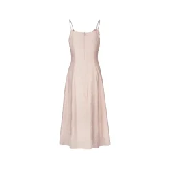 Kroche Rose Lace Up Waisting Halter Dress