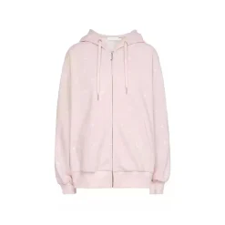Kroche Rose Printed Casual Hoodie Pink