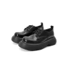 Laber Three Thick-Soled Leather Derby Black