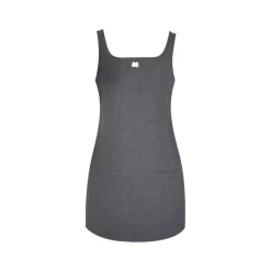 Liilou Adjustable Shoulder Girdle Slip Dress Grey