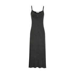 Liilou Athflow A-Line Halter Sling Dress Washed Grey
