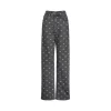 Liilou Athflowe Full Printed Logo Wide-Leg Jeans Dark Grey