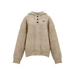 Liilou Casual Oversized Hooded Sweater Oat