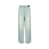 Liilou Distressed Raw Edge Split Wide-Leg Jeans