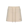 Liilou Drawstring Wrap Hip Casual Skirt Khaki
