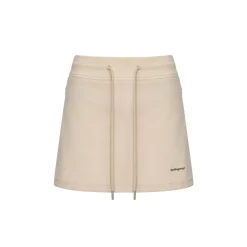 Liilou Drawstring Wrap Hip Casual Skirt Khaki