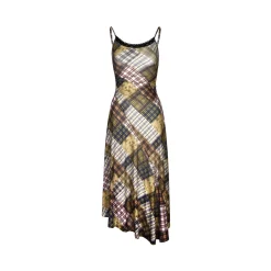 Liilou Irregular Lace Patchwork Waisted Slip Dress