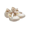Lost In Echo Asymmetric Thick Sole Casual Sandal Cream