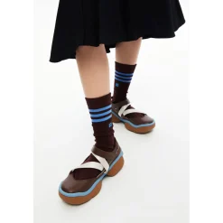 Lost In Echo Asymmetric Thick Sole Casual Sandal Brown