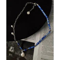 Lost In Echo Asymmetrical Pearl Necklace