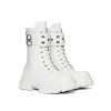 Lost In Echo Belt Platform Boots White