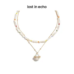 Lost In Echo Clean Pear Golden Chain Necklace