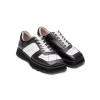 Lost In Echo Color Blocked Leather Brogues Black