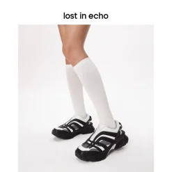 Lost In Echo Color Blocked Retro Sneaker Black/White
