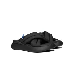 Lost In Echo Cross Strap Pump Slipper Black