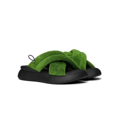 Lost In Echo Cross Strap Pump Slipper Green