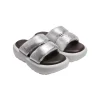 Lost In Echo Double Strap Pump Slipper Sliver