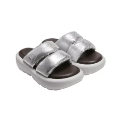 Lost In Echo Double Strap Pump Slipper Sliver