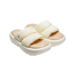 Lost In Echo Double Strap Pump Slipper Beige