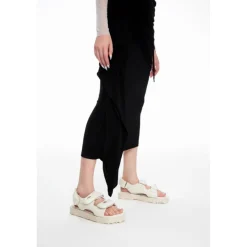 Lost In Echo Faceted Padded Double-Strap Sandal White