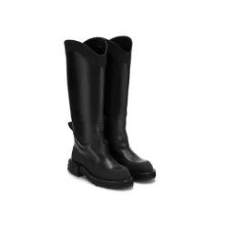Lost In Echo Heel Cavalry Boots Black