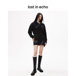 Lost In Echo High Cavalry Boots Black