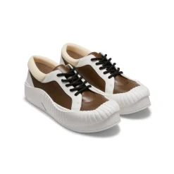 Lost In Echo Irregular Wavy Edge Thick-Soled Casual Sneaker Brown