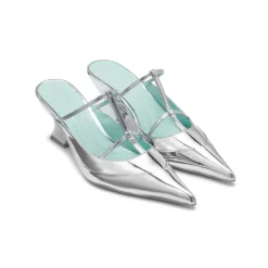 Lost In Echo Pointy Toe Strap Heel Sandals Sliver
