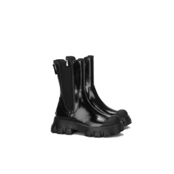 Lost In Echo Rubber Tote Chelsea Boots Black