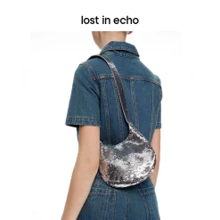 Lost In Echo Sequin Drop Bag Sliver