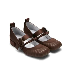 Lost In Echo Square Toe Ballet Mary Jane Caramel